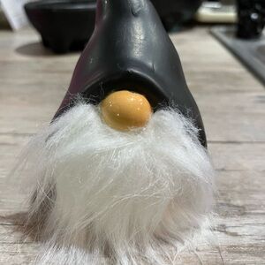 Black and White Bird Gnome Decor